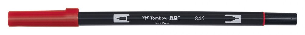 Tombow Obostrani flomaster ABT Dual Brush Pen, carmine