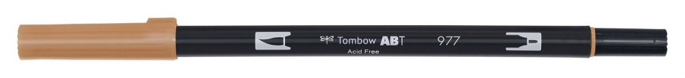 Tombow Obostrani flomaster ABT Dual Brush Pen, saddle brown