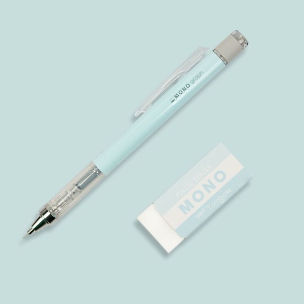 Tombow Mono Graph Pastel, ice blue, 0,5mm, blistr, s PE04A